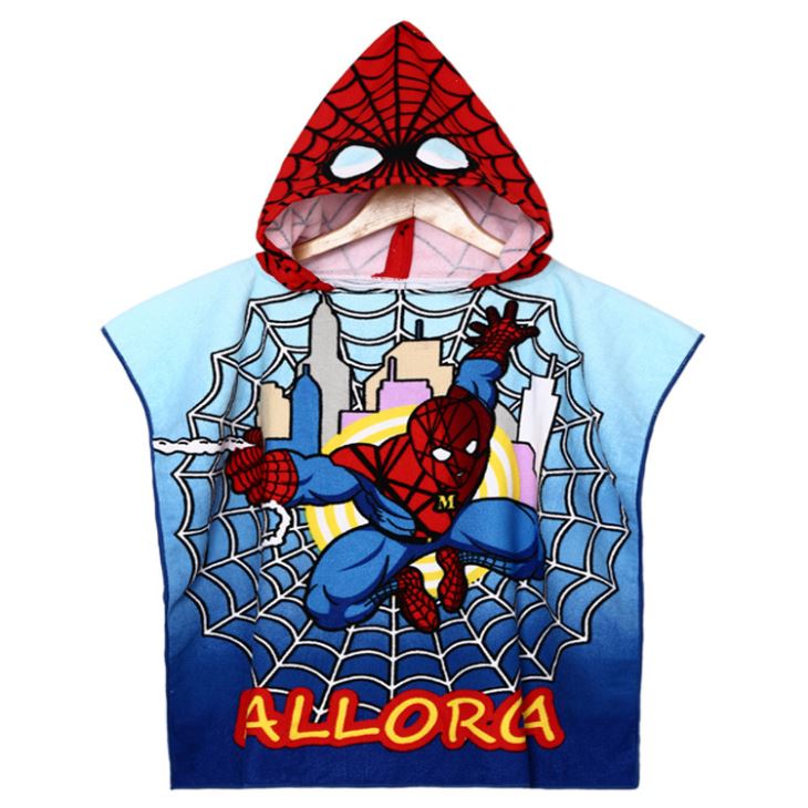 cartoon bathrobe towel for kids (3)